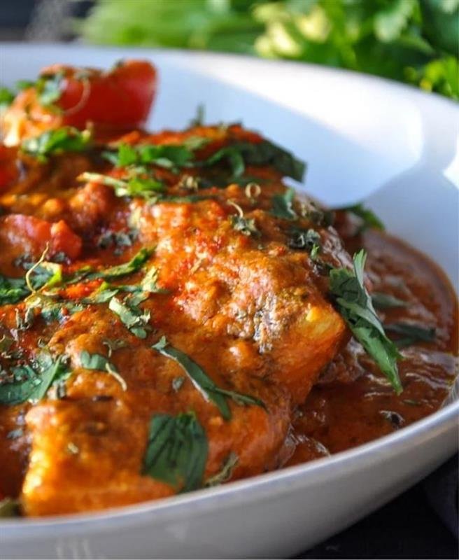 Indian-style salmon dish takeout near you